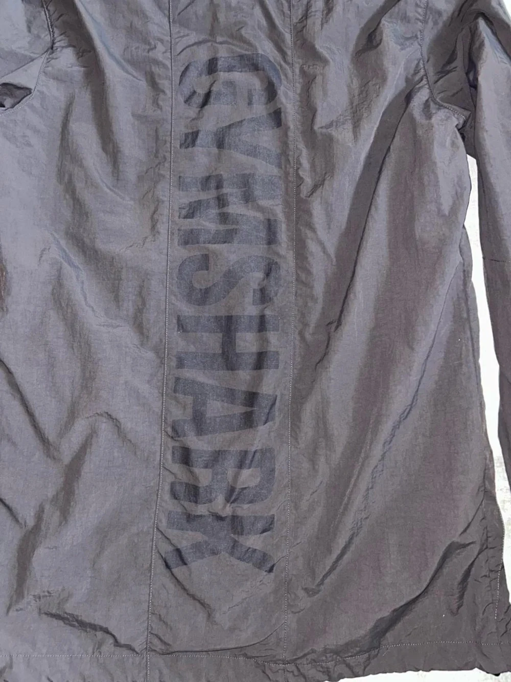 Gymshark Lightweight Hooded Jacket in Charcoal